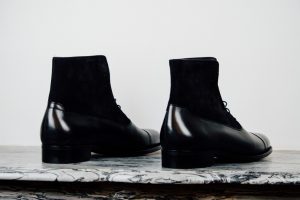Mauban Handcrafted in France Black Black Balmoral Boots
