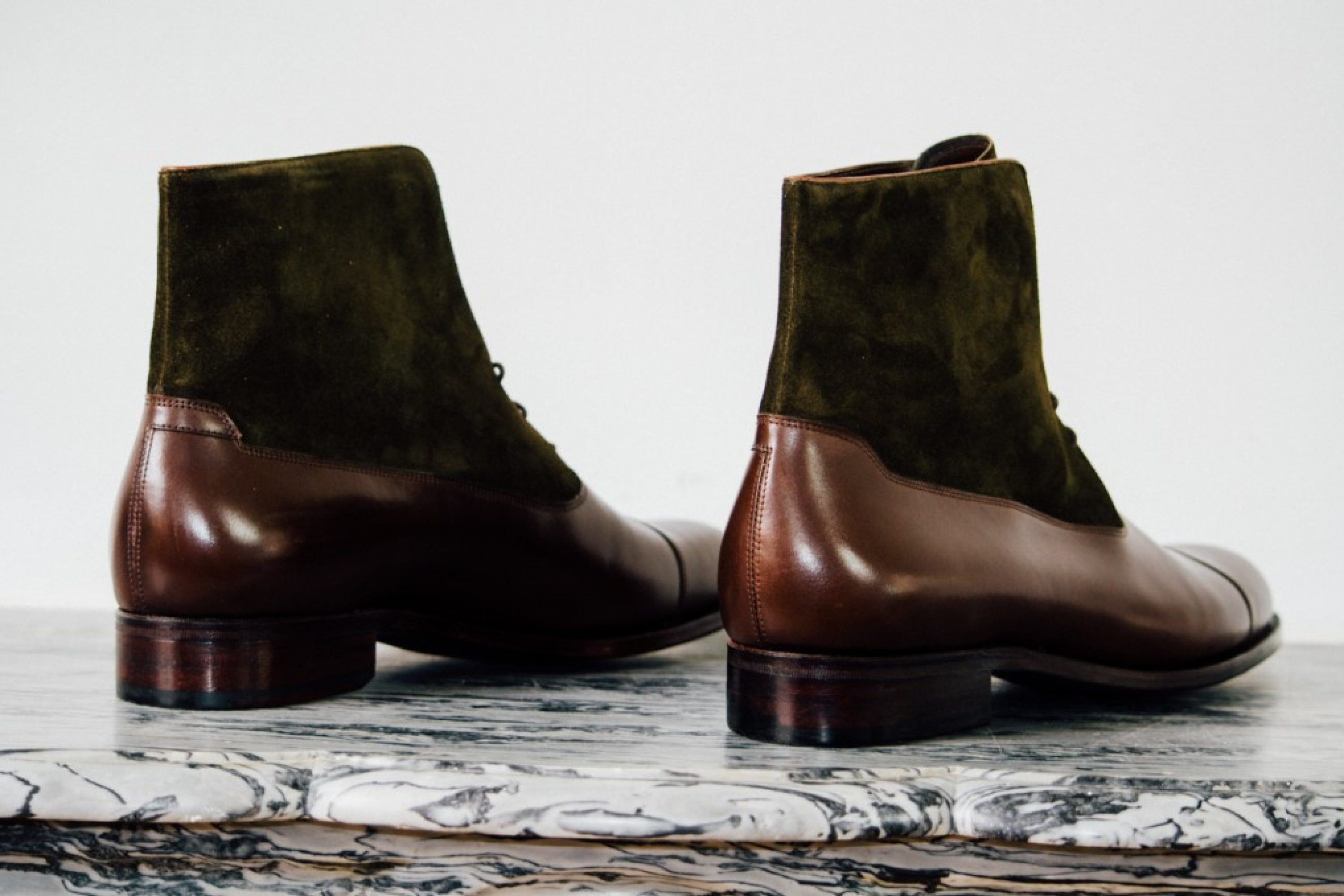 Mauban Balmoral Brown Olive Handcrafted Boots