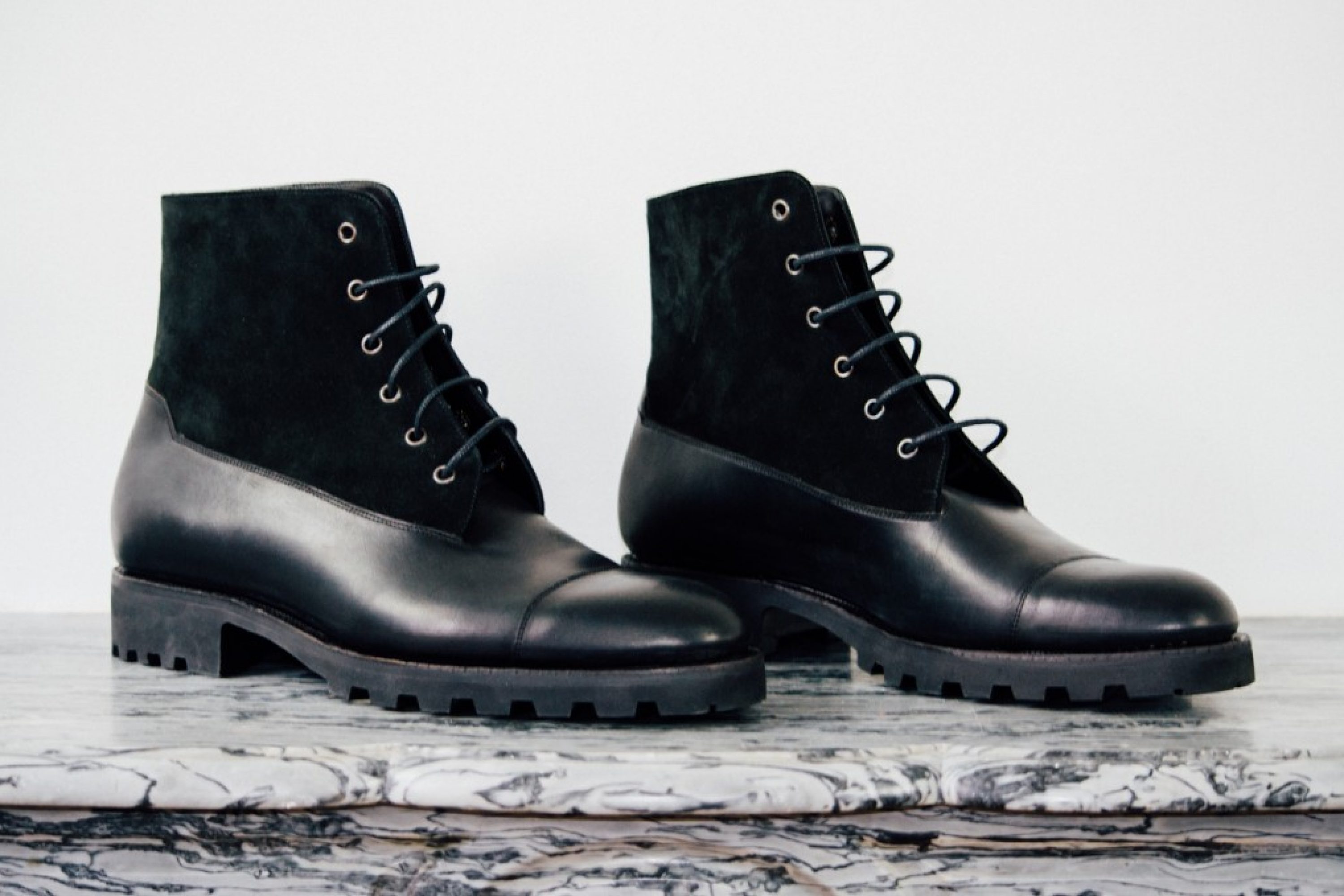 Mauban Handcrafted Black and Black Blitz Boot