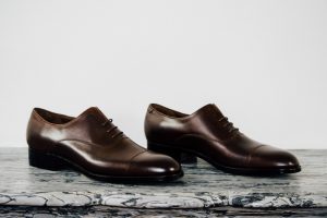 Mauban Handcrafted in France Brown Oxford Shoes